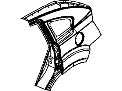 Mopar 5183890AA Panel Package Bodyside Aperture Rear