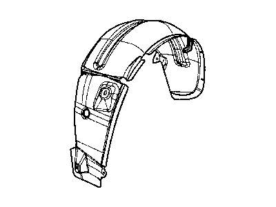 Mopar 5074103AA Shield Wheelhouse