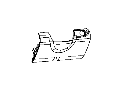 Dodge 1EB11XDVAB COVER Steering Column Opening
