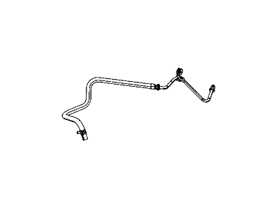 Dodge 52124635AE HOSE Power Steering Return Metal Line, Includes Mounting Bracket
