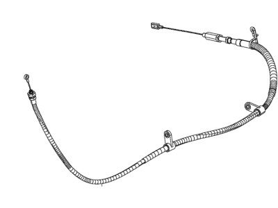 Ram 68241549AE CABLE Parking Brake Front
