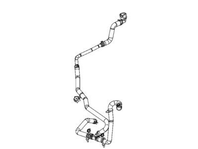 Jeep 68309906AD HOSE Coolant Bottle Outlet