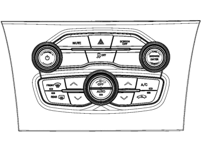 Mopar 56054875AD Center Stack Vehicle Feature Controls