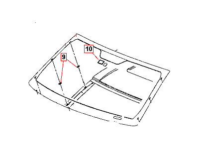 Jeep 68080676AA WINDSHIELD Shipping Assembly - 30 Lite Glass