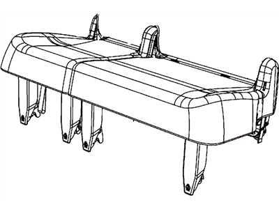 Mopar 1US92BD1AA Cover Rear Seat Cushion