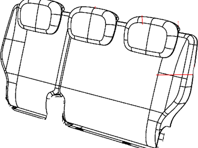 Mopar 5LJ46BD1AA Cover Rear Seat Back