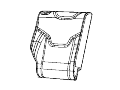 Jeep 7AE01DX9AB COVER Rear Seat Back 2nd Row Right