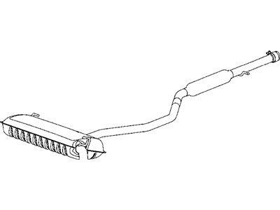 Jeep 5105988AD MUFFLER AND RESONATOR Exhaust