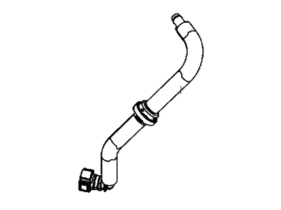 Mopar 4581552AB Hose Brake Booster Vacuum 4581552AB Mopar Hose Brake Booster Vacuum Illustration 1 of 1