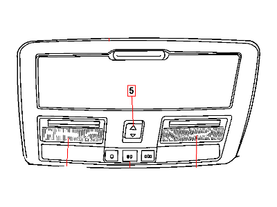 Dodge 1AR301W1AA CONSOLE Overhead