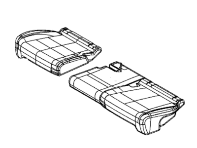 Dodge 6QS45JR1AA COVER Rear Seat Cushion 2nd Row