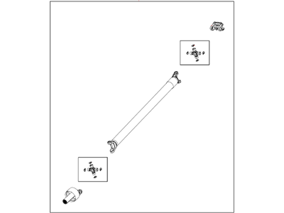 Ram 5146491AA SHAFT Drive Rear 1-Piece