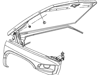 Dodge Ram 1500 Hood Hinge - 55075794AC