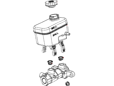 Jeep 68004467AA MASTER CYLINDER Brake