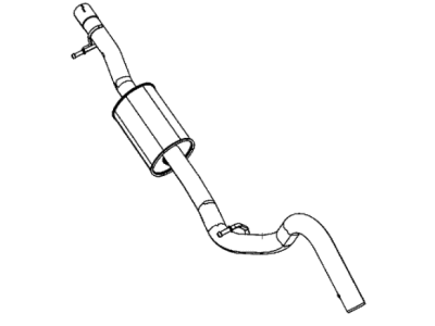 Mopar 5147213AC Pipe Exhaust Extension Includes Front Exhaust Clamp
