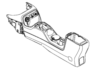Jeep 6WD39U00AA CONSOLE Base
