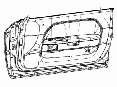 Mopar 68071960AA Molding Kit Door Belt Inner