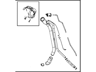 Ram 68164507AA TUBE Fuel Filler