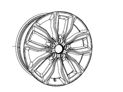Dodge 5XW01DX8AA WHEEL Aluminum