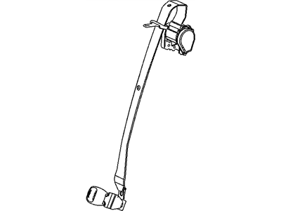 Mopar 5JB571D1AE Seat Belt Rear Counter Shoulder Mopar 5JB571D1AE Seat Belt Rear Counter Shoulder