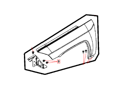 Jeep 68085302AA FENDER Front