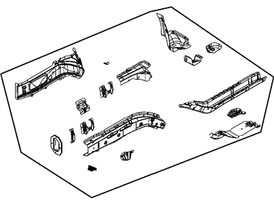 Mopar 5074802AA Rail Frame Front