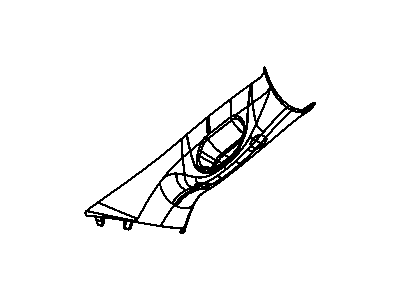 Mopar 1DX48BD1AB Molding A Pillar