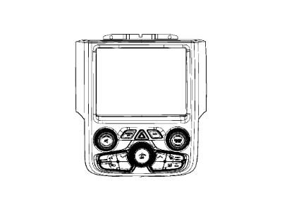 Ram 1UJ96DX9AF CENTER STACK Upper