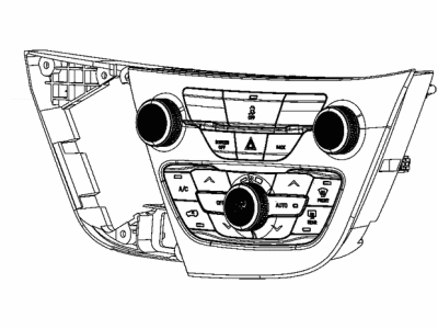 6UX661X8AA Mopar Center Stack Vehicle Feature Controls Illustration 1 of 1