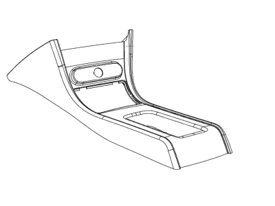 Dodge 5XY54DX9AB CONSOLE Floor