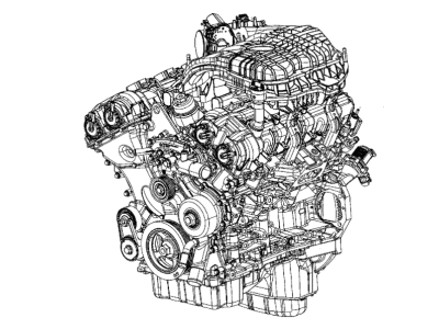 Ram R8259595AB ENGINE Long Block IMPORTANT NOTE*** When Ordering A Long Block Engine New Or Remanufactured The Fasteners For The Transmission Bracket To Transmission Case MUST Be Replaced For The Original Fasteners Are A One Time Use Only. Order Fastener Kit PN 68329056AA