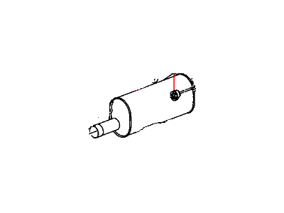 52121563AG Mopar Muffler - Exhaust Illustration 1 of 1