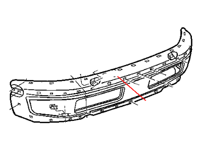 Dodge 55076599AE BUMPER Front