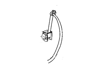 Mopar UX54ZJ3AF Seat Belt Rear Outer UX54ZJ3AF Mopar Seat Belt Rear Outer Illustration 1 of 1
