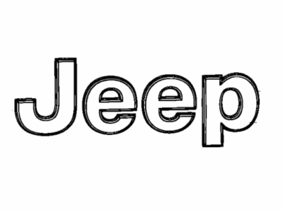 Jeep 68352383AC NAMEPLATE Jeep Tailgate
