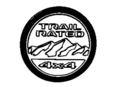 Jeep 68483961AA MEDALLION Fender Front Trail Rated