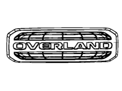 Jeep 68455154AA NAMEPLATE OVERLAND