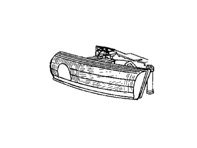 Mopar V7108256AA Lamp Assembly, Headlamp, 1993, Right Mopar V7108256AA Lamp Assembly, Headlamp, 1993, Right