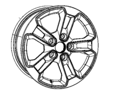 Mopar 5YW74RXBAA Wheel Aluminum