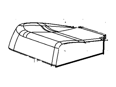 Mopar 1RE411DVAA Cover Rear Seat Cushion