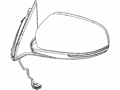 Jeep 1UV64HT6AD MIRROR Outside Rearview Complete Assembly