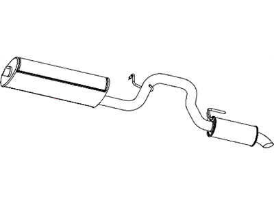 Mopar 52109806AF Muffler Exhaust