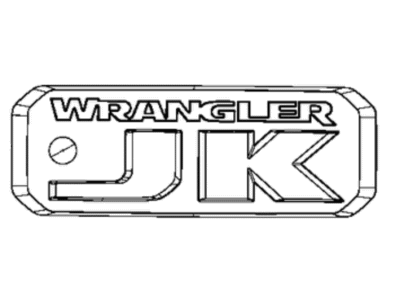 Jeep 68324105AA NAMEPLATE Front Fender Wrangler