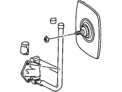 1990 Jeep Wrangler Car Mirror - 55012571