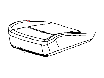 Mopar 5NP91DX9AA Cover Front Seat Cushion