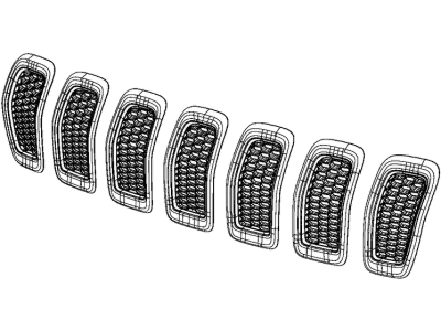 Jeep 6CY39NTZAA GRILLE KIT Radiator