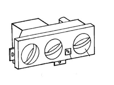 Mopar 4720843 Faceplate, A/C (Service In Control)