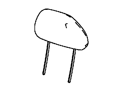 Dodge 1RX24DX9AA HEADREST Front