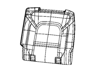 Mopar 6RE73TU6AF Cover Rear Seat Back Left 6RE73TU6AF Mopar Cover Rear Seat Back Left Illustration 1 of 1