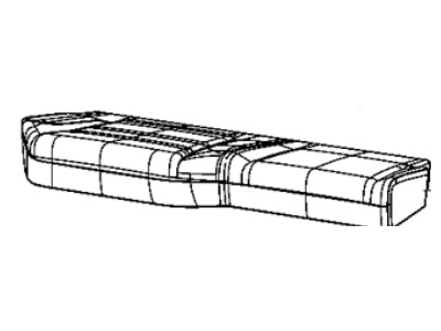 6RE74TU6AD Mopar Cover Rear Seat Cushion Right Illustration 1 of 1